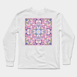 Arabic ornate square pattern Long Sleeve T-Shirt